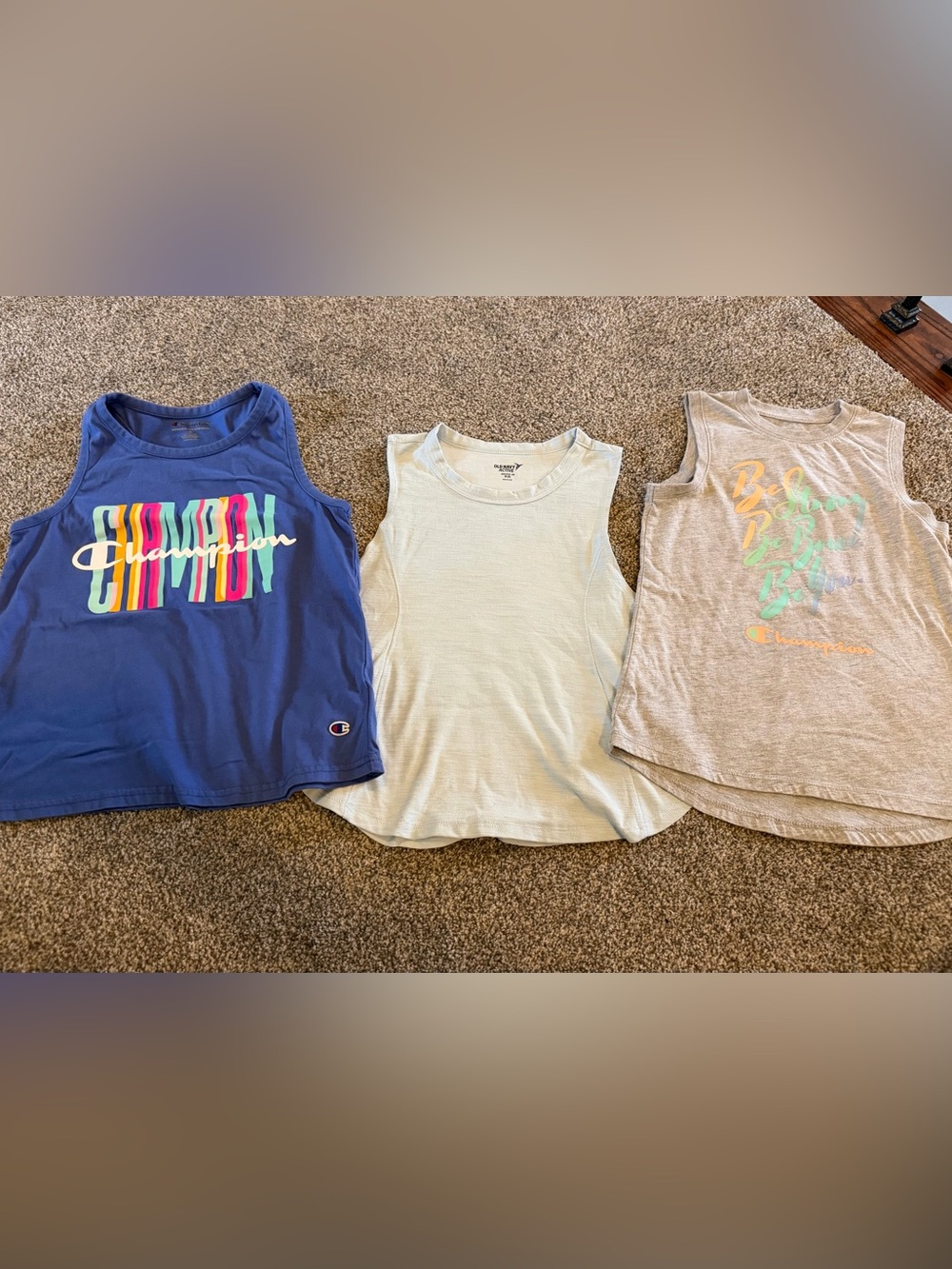 Champion Girls Blue Graphic Tank Top
